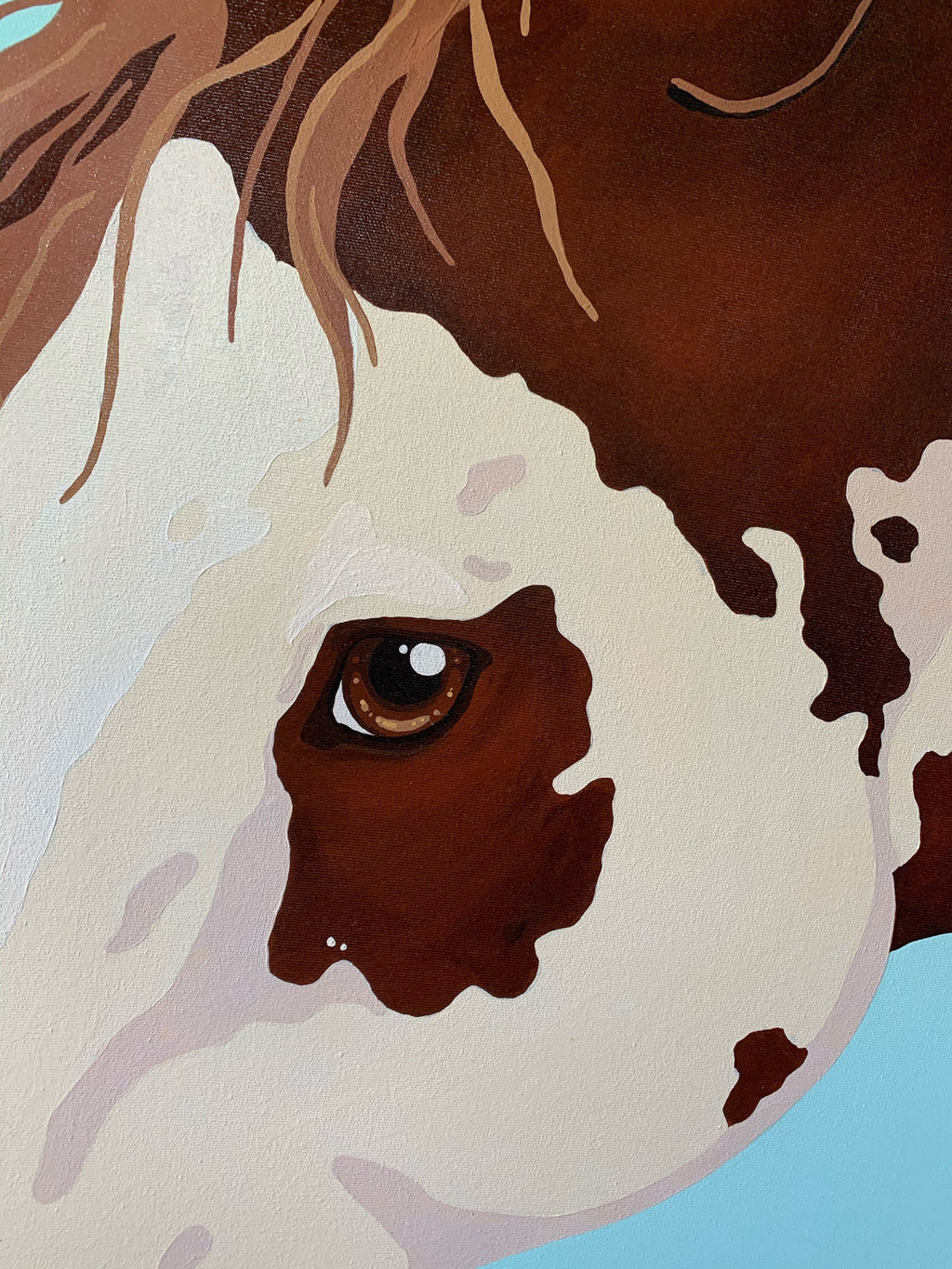LUCKY HORSE Large Original Painting 36” x 48” on Gallery Canvas 2006
