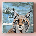 LYNX original painting from the FIRST SNOW Series