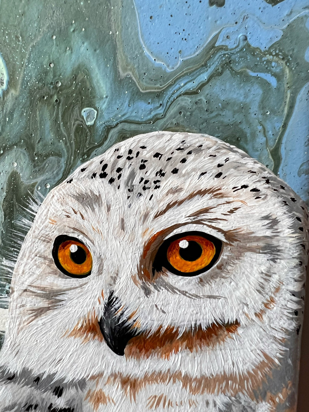 Snowy OWL original painting from the FIRST SNOW series