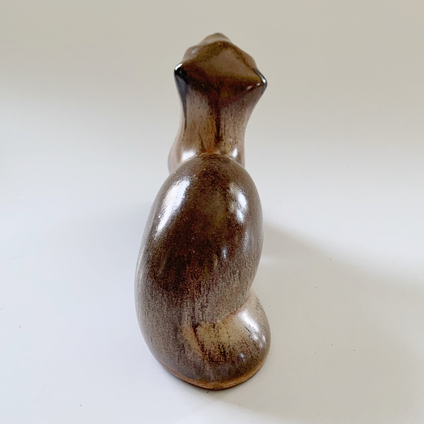 Blue Mountain Pottery Otter in Mocha Glaze Rare Adorable BMP Vintage