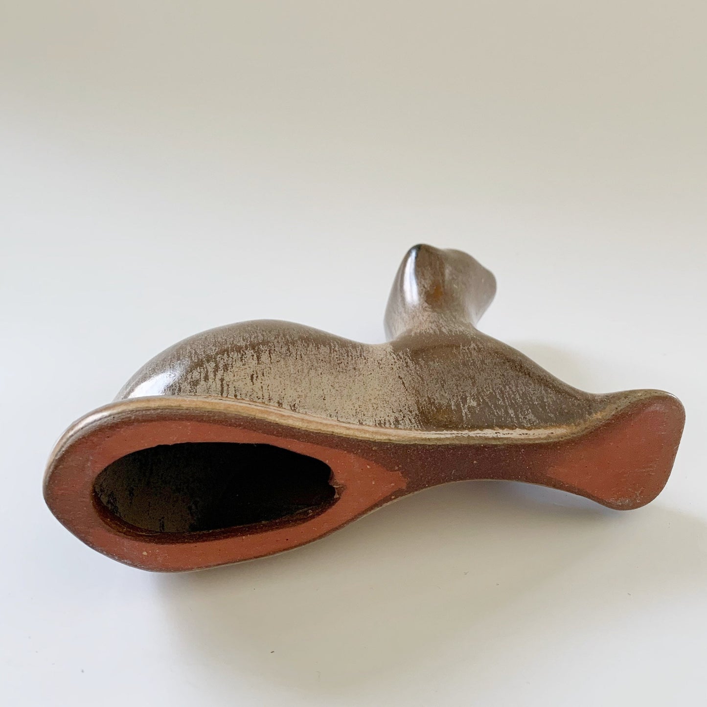 Blue Mountain Pottery Otter in Mocha Glaze Rare Adorable BMP Vintage