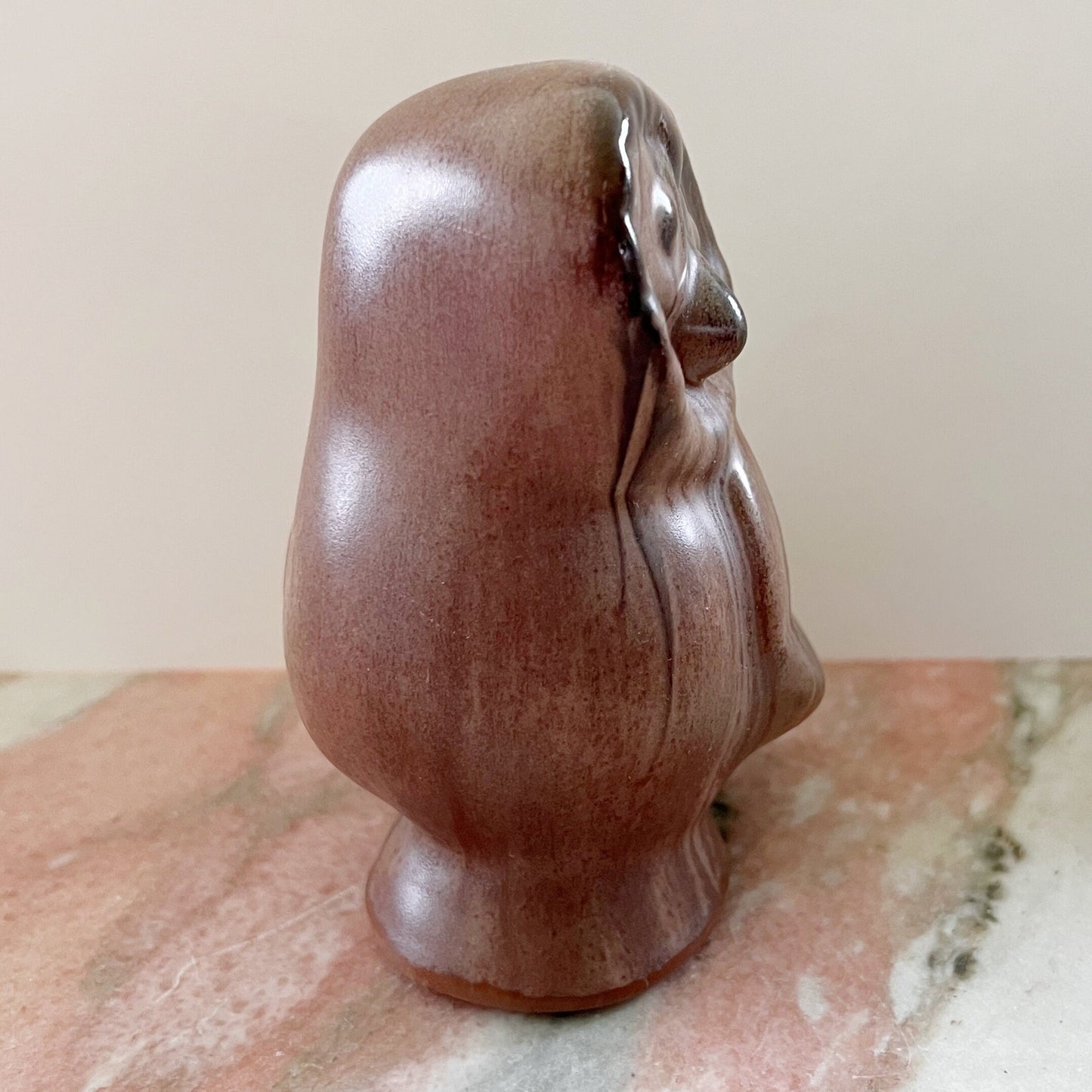 Blue Mountain Pottery Owl Mocha Glaze Canada Classic Bird BMP Collectible