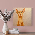 Peaceful Podenco ORIGINAL painting on gallery canvas signed artwork