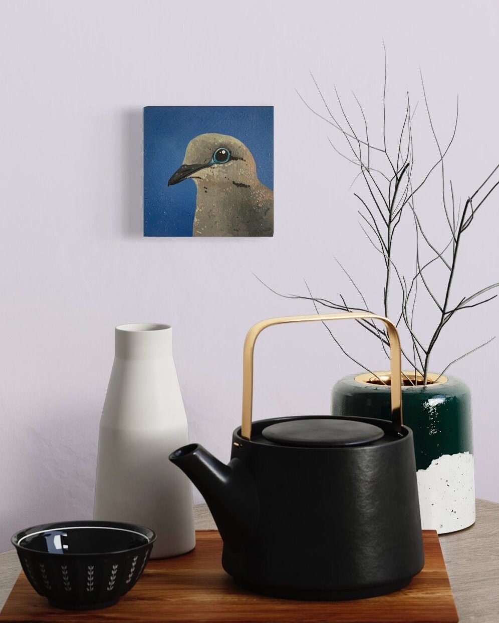 Daily Pearl: SATURDAY Mourning Dove Original Painting