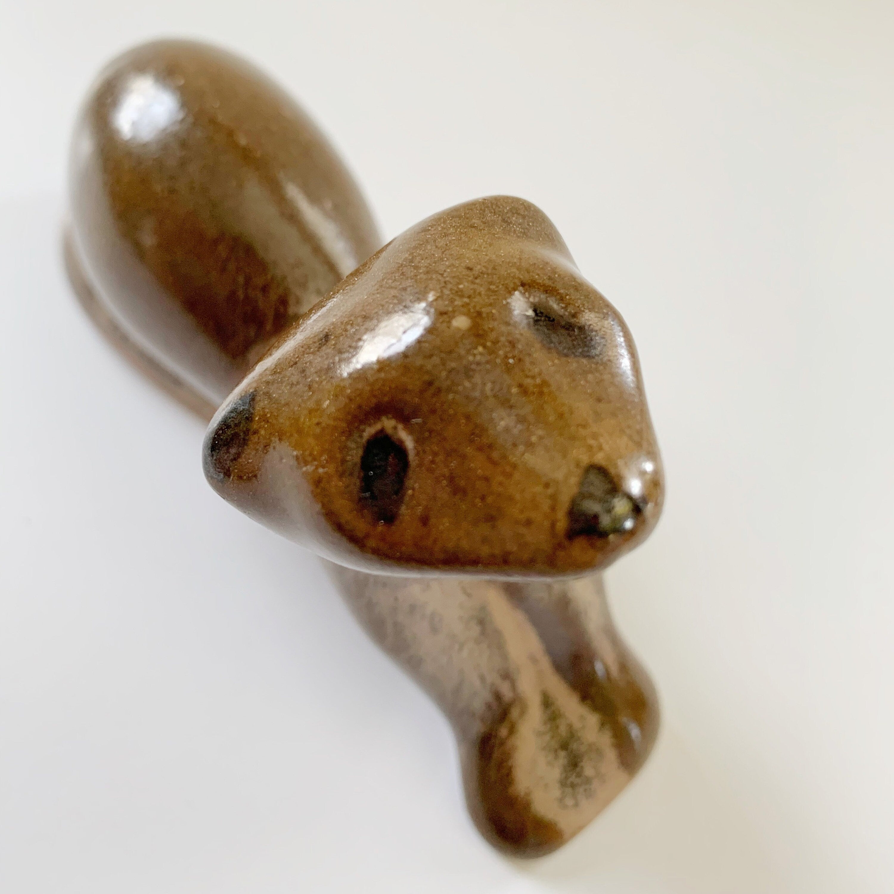 Blue Mountain Pottery Otter in Mocha Glaze Rare Adorable BMP Vintage